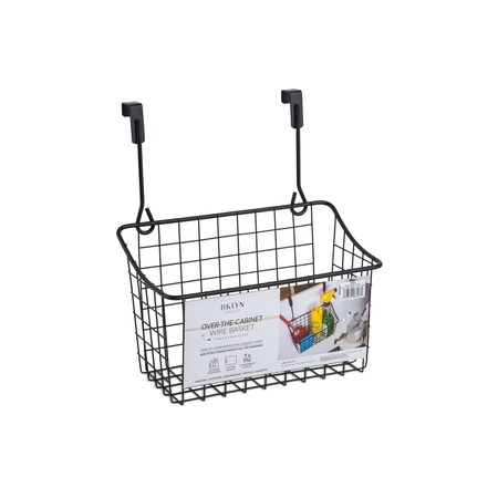 Bklyn Steel Co. Checkered Wire Over The Cabinet Basket - Medium - Black Powder 45552